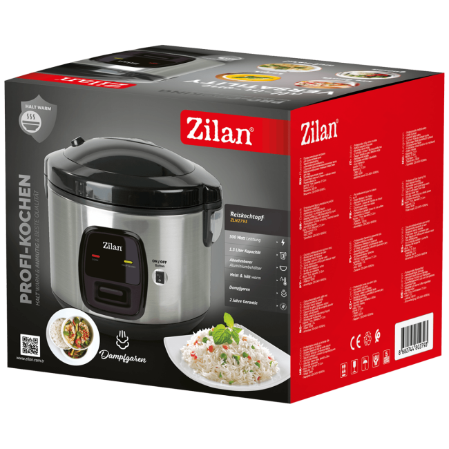 Zilan Lonac za kuhanje riže, 1.5lit, 500W - ZLN2793 - Image 4