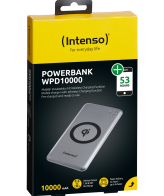 (Intenso) Prijenosni punjač za mobitele i tablete 10000mAh, bežični - POWERBANK WPD10000 silver