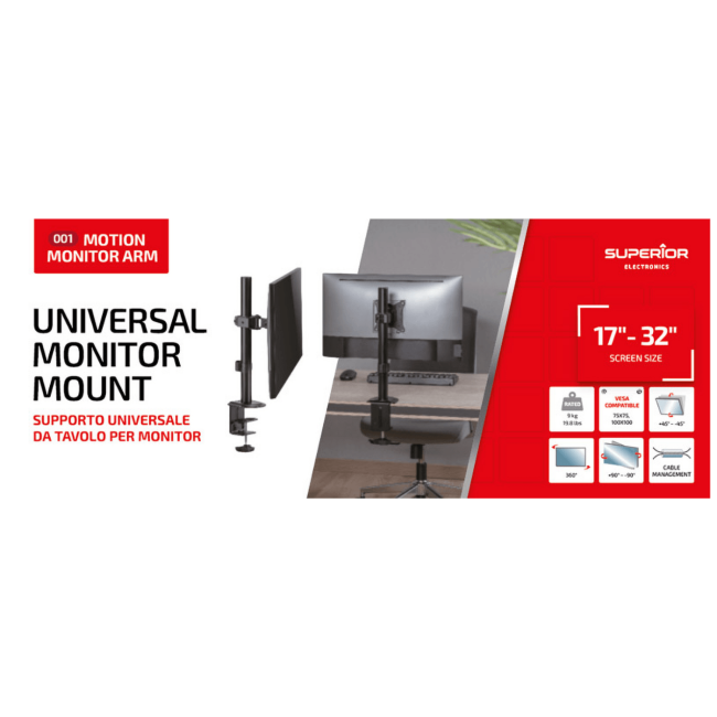 Superior Stolni nosač za LCD monitor, 17" - 32" - Stoni nosač za LCD monitor - Image 2