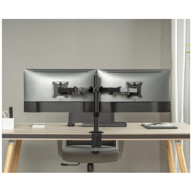 Superior Stolni nosač za 2 LCD monitora, 17" - 32" - Nosač za dva LCD monitora - Image 3