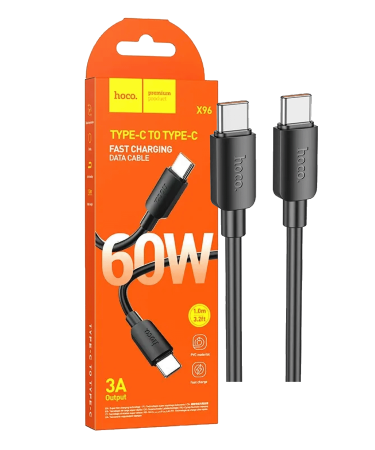 hoco. USB kabl za smartphone, type C, 60W, crna - X96 Hyper, 60W, Black