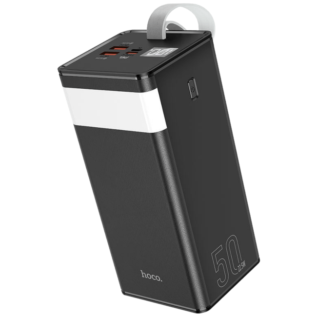 hoco. Punjač prijenosni sa lampom, 50000mAh, brzi QC/PD, 3A - J86A Powermaster - Image 2
