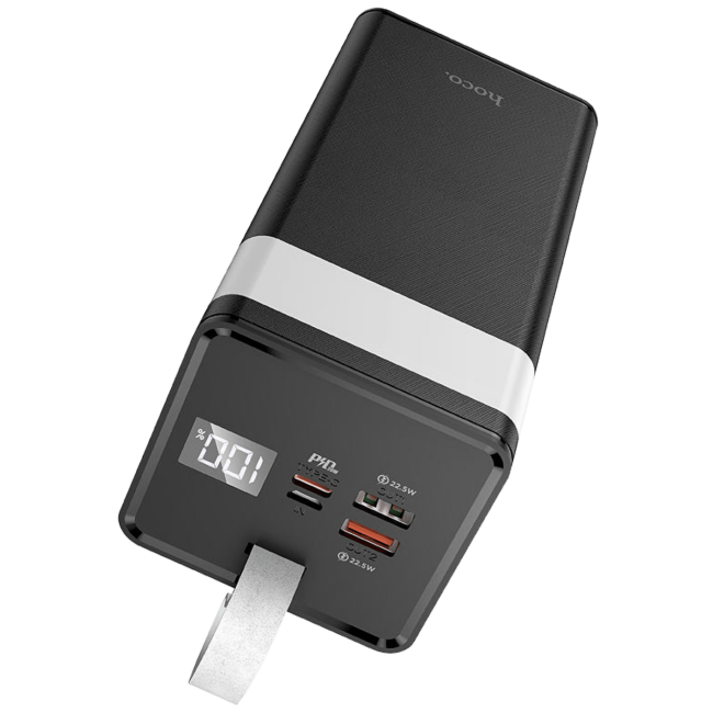 hoco. Punjač prijenosni sa lampom, 50000mAh, brzi QC/PD, 3A - J86A Powermaster - Image 3