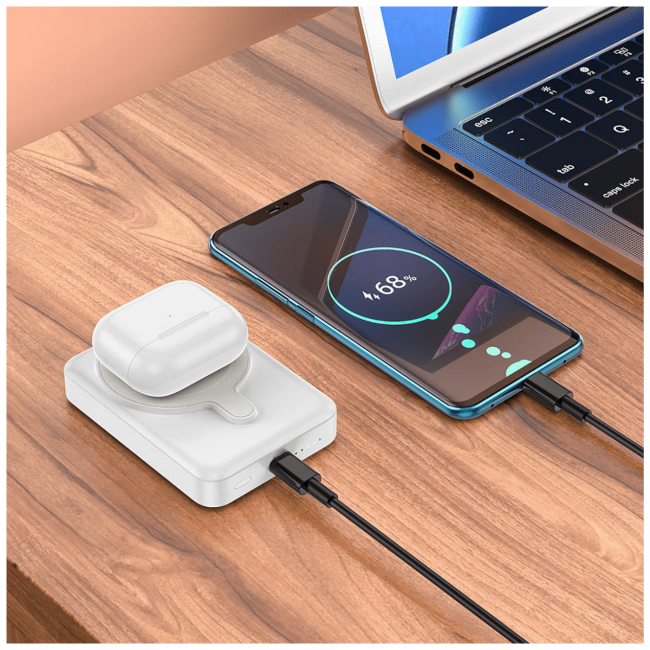 hoco. Punjač prijenosni, bežični, magnetic, 10000mAh, PD20W - Q11 Expressar - Image 5