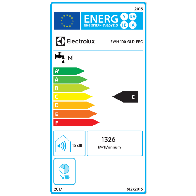 Electrolux Bojler 100 lit., 2000W, X-Heat suhi grijaći element - EWH 100 GLD EEC - Image 6