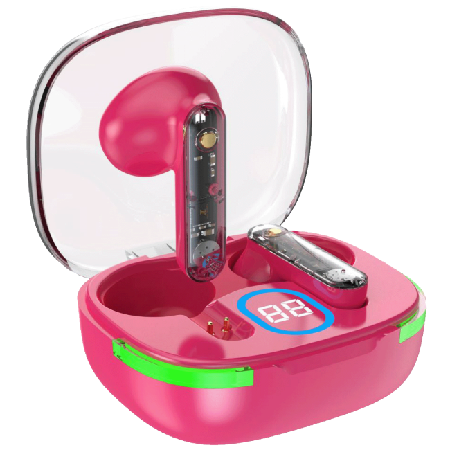 MeanIT Slušalica bežična, Bluetooth v5.3, crvena - TWS B80 - Image 2