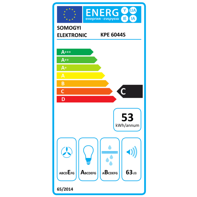 home Napa TWISTER, 60 cm, protok 440 m³/h, 105W,  INOX - KPE 6044S - Image 3
