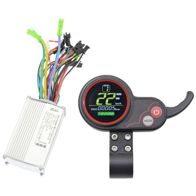 NN-Su LCD brzinomjer, set, za električni romobil - LCD Speedmeter, Set, 36V-60V
