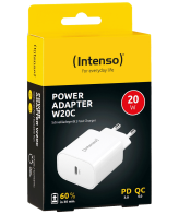 (Intenso) Punjač kučni, brzi, USB-C, 3A, 20W - Power Adapter W20C