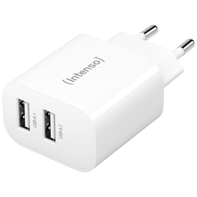 (Intenso) Punjač kučni, 2 x USB-A, 2.4A, 24W - Power Adapter W24AA - Image 2