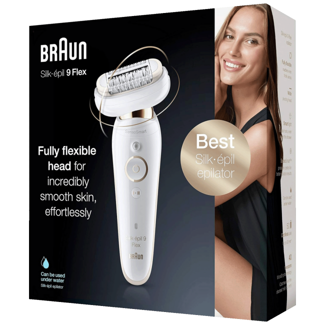 Braun Epilator Silk-epil 9 Flex 9001, Wet&Dry - Image 4