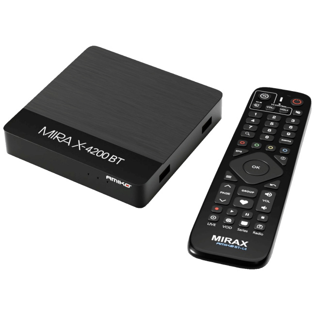 Amiko Prijemnik IPTV@Linux, 4K UHD, H.265, LAN, WiFi Dual Band - MIRAX HIS-4200 BT Pure OTT - Image 4