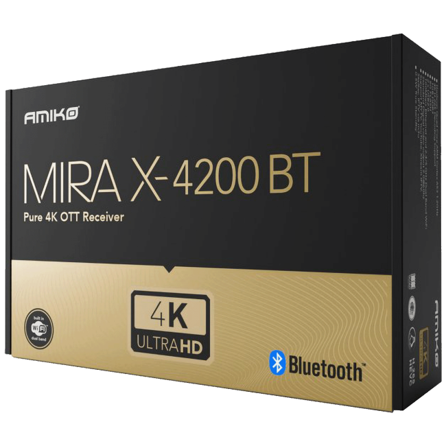 Amiko Prijemnik IPTV@Linux, 4K UHD, H.265, LAN, WiFi Dual Band - MIRAX HIS-4200 BT Pure OTT - Image 5