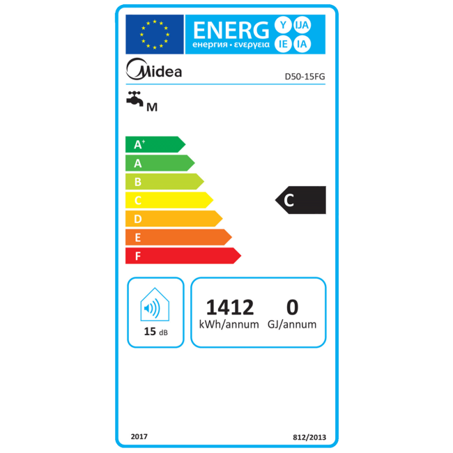 Midea Bojler 50 lit., 1500W, IPX4 - D50-15FG - Image 5
