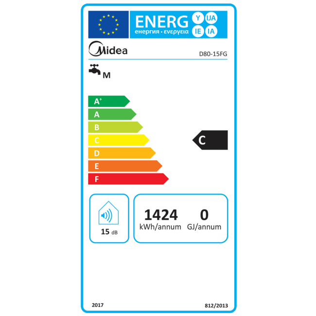 Midea Bojler 80 lit., 1500W, IPX4 - D80-15FG - Image 5