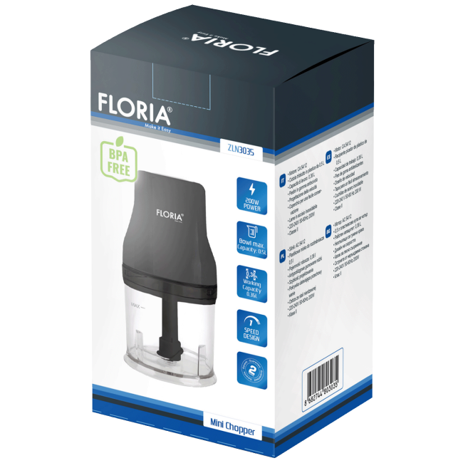 Floria Sjeckalica, 1 brzina, posuda 500 ml, 200 W - ZLN3035 - Image 2