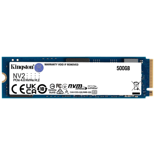 Kingston SSD Disk, 500GB, M.2 NV2 NVMe PCIe 4.0 x 4 - SNV2S/500G - Image 2