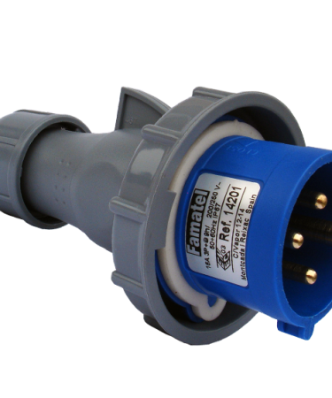 Famatel Utikač 16A, 220-240V, 3 polni (3P+T), H9,IP67 - 14201