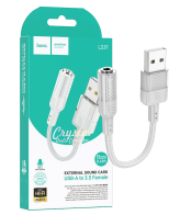 hoco. Adapter za slušalice, USB type A na 3.5 mm - LS37 Spirit