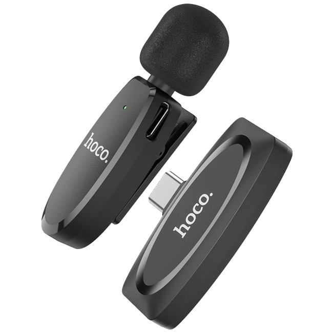 hoco. Bežični mikrofon sa USB type C konetktorom - L15 Crystal Lavalier - Image 2