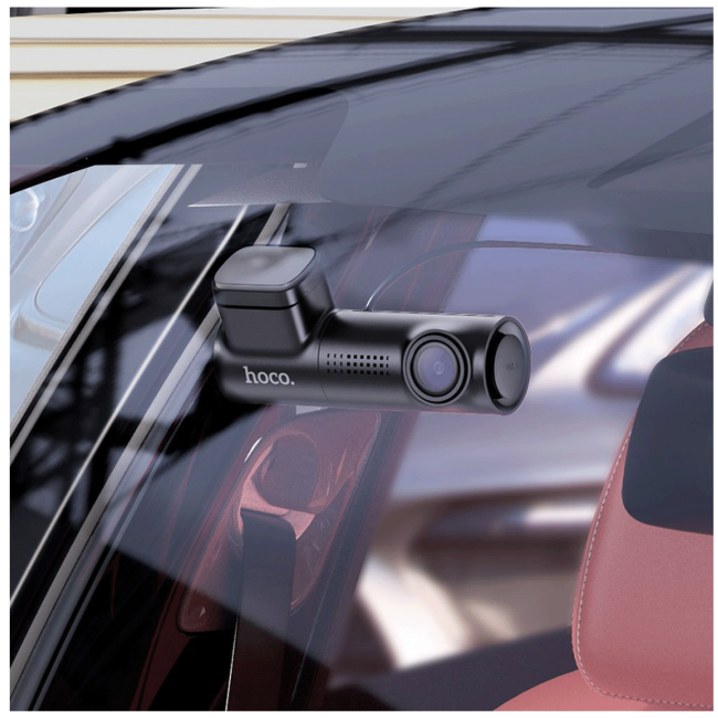 hoco. Auto kamera, 2 Mpxiel, 0.96" TFT, FullHD, microSD, WiFi - DV1 - Image 6