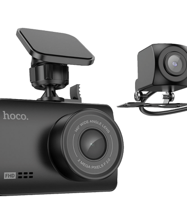 hoco. Auto kamera, 2 Mpxiel, Dual Camera, FullHD, microSD - DV3