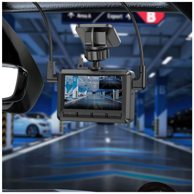 hoco. Auto kamera, 2 Mpxiel, Dual Camera, FullHD, microSD - DV3 - Image 6