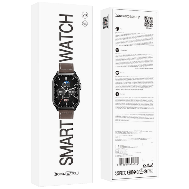 hoco. Pametni sat, 2.03" zaslon, Bluetooth, IP67 - Y17 Black - Image 3