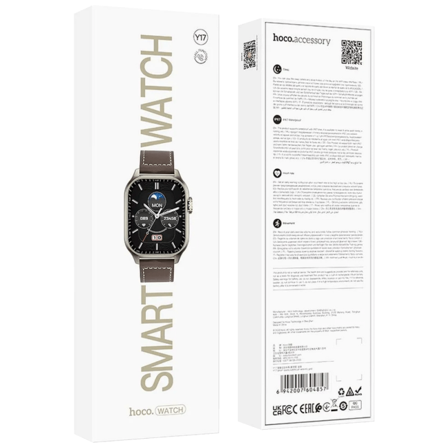 hoco. Pametni sat, 2.03" zaslon, Bluetooth, IP67 - Y17 Gold - Image 3