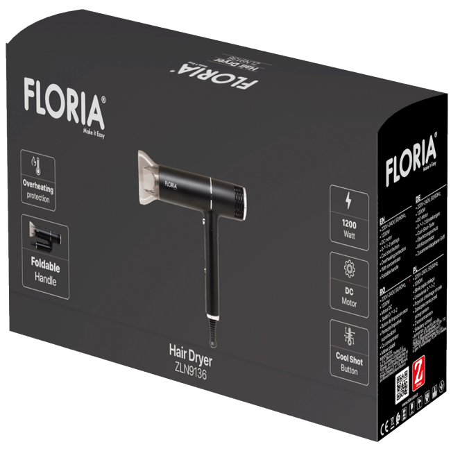 Floria Fen za kosu, 1200W - ZLN9136 - Image 3