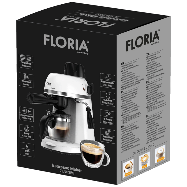 Floria Aparat za espresso kafu, 800W - ZLN9359 - Image 3