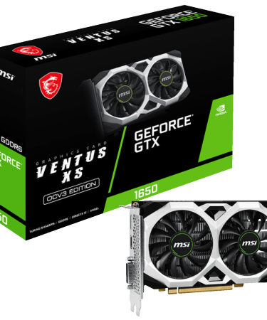 MSI Grafička kartica, GTX 1650, 4GB DDR6, 128bit, PCIe3.0 - GTX 1650 4GB XS OCV3 GDDR6