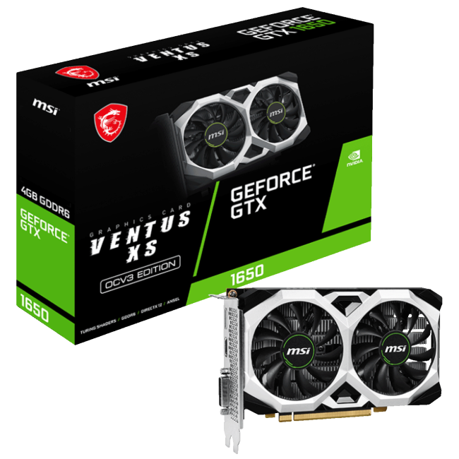 MSI Grafička kartica, GTX 1650, 4GB DDR6, 128bit, PCIe3.0 - GTX 1650 4GB XS OCV3 GDDR6