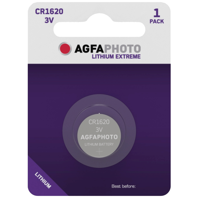 Agfa Baterija litijska CR1620, 3V dugmasta, blister pak. 1 kom. - APCR1620 B1