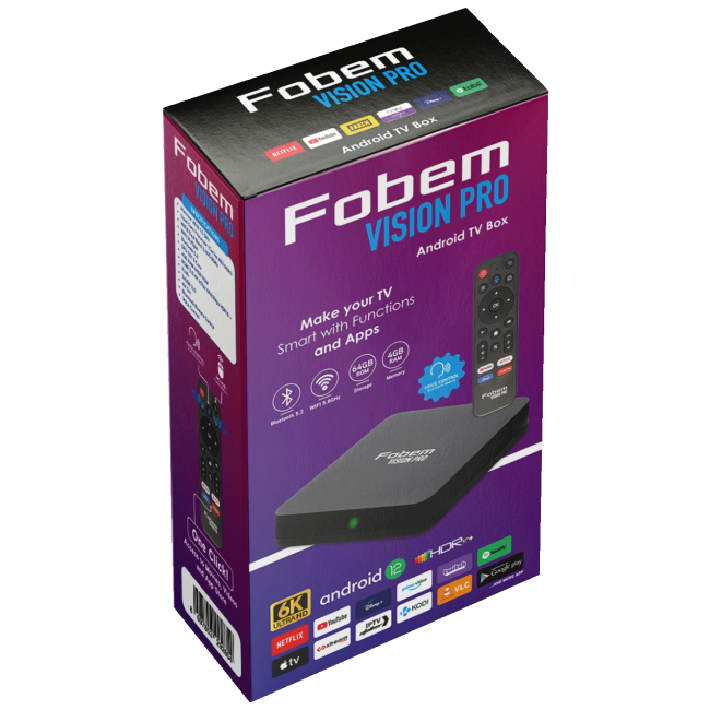 Fobem Prijemnik IPTV@Android,6K,4/64GB, WiFi 2.4/5GHz, Bluetooth - Vision Pro - Image 6