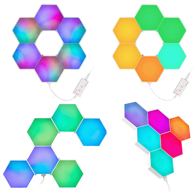 Tracer Pametna RGB svjetiljka, hexagon, set - Smart Hexagon RGB lamps - Image 2