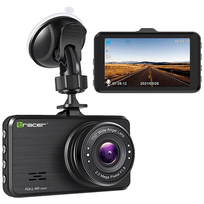 Tracer Auto kamera, 2 Mpixel, FullHD, microSD, G-senzor - 3.0S FHD CAPRI DASH CAM - Image 2