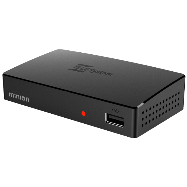 TELE System Prijemnik zemaljski, DVB-T2, H.265/HEVC, SCART, USB - MINION/01