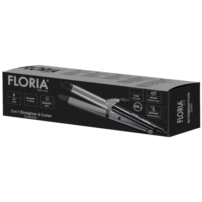 Floria Uvijač / pegla za kosu, 2u1, do 200 °C max., 45 W - ZLN9426 - Image 2