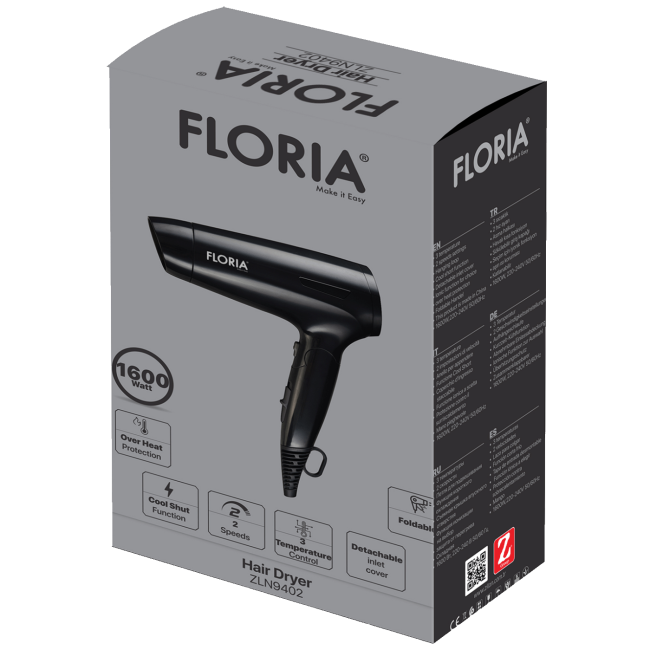 Floria Fen za kosu, 1600 W - ZLN9402 - Image 2