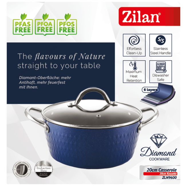 Zilan Kaserola sa staklenim poklopcem, 20 cm - ZLN9600 - Image 3