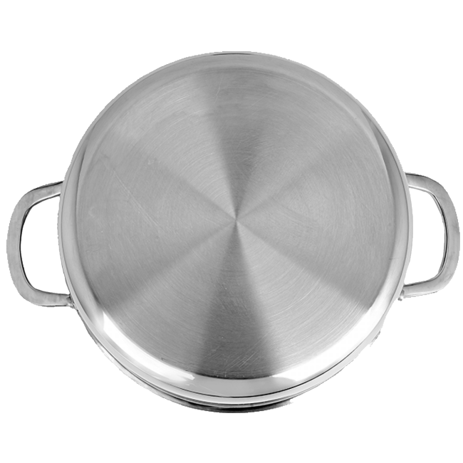 Zilan Kaserola sa staklenim poklopcem, 24 cm, troslojno posuđe - ZLN9648 - Image 3