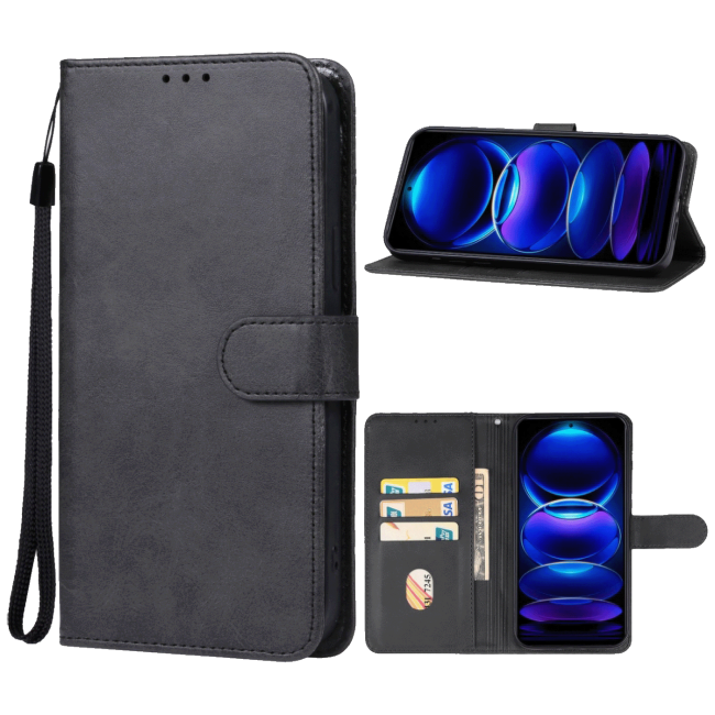 NN-Su Futrola preklopna za Redmi Note 13 Pro, koža, crna - Redmi Note 13 Pro 5G Phone Case(Bl)