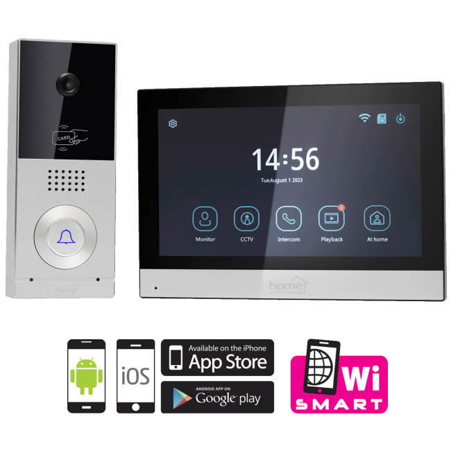home Žični video interfon, 7" zaslon, AHD kamera, RFID, IP65 - DPV SMART - Image 2