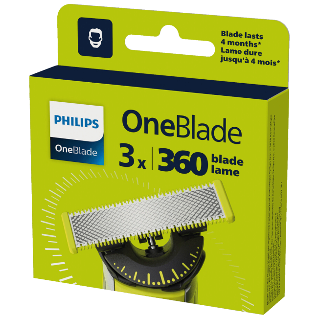 Philips Oštrice za aparat za brijanje OneBlade 360, 3 kom - QP430/50 - Image 3