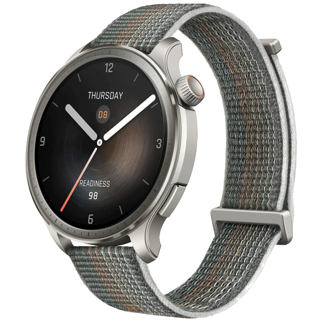 Amazfit Pametni sat, 1.5" AMOLED, vodootporan 5ATM, BT, WiFi, GPS - Balance Nylon - Sunset Grey
