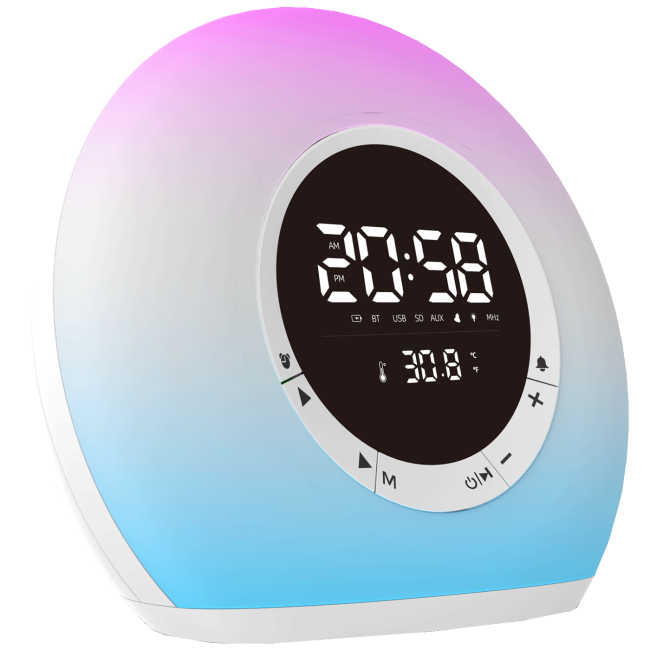 MeanIT Zvučnik bežični, Radio Alarm Sat, Bluetooth - B15 - Image 2