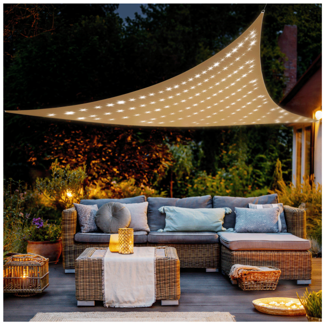 home Tenda sa solarnim panelom, 140 LED, 8 programa - MXNV3