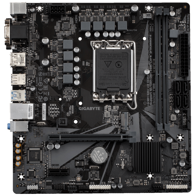 Gigabyte Matična ploča za PC, LGA1700, Intel H610, DDR4,  microATX - H610M S2H V2 DDR4 - Image 2