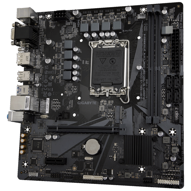 Gigabyte Matična ploča za PC, LGA1700, Intel H610, DDR4,  microATX - H610M S2H V2 DDR4 - Image 4